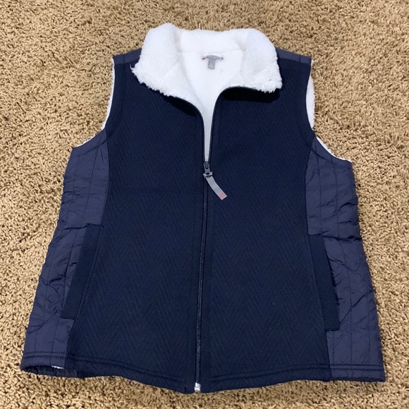 Talbots Jackets & Blazers - Quilted Fur vest